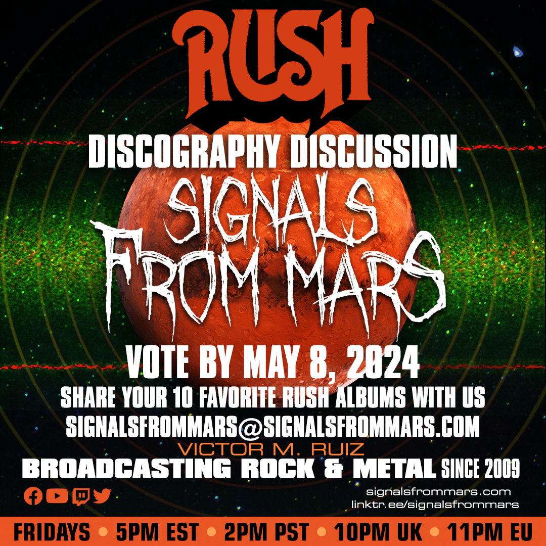 Vote For Your Favorite Rush Albums Now!!