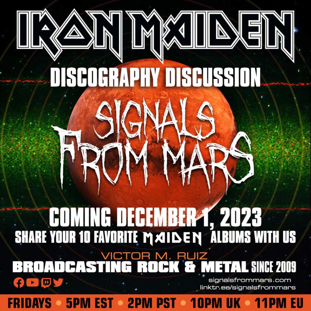 Signals From Mars Iron Maiden Discography Discussion December 1, 2023